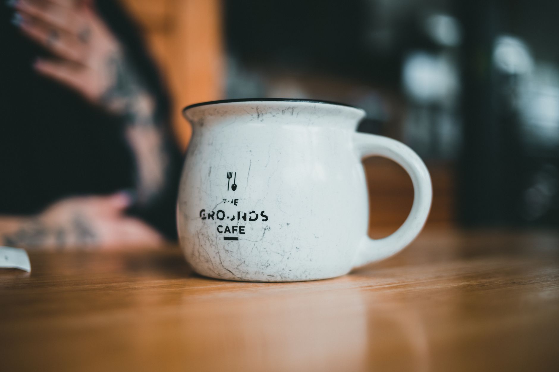A coffee mug meets a smart earbud